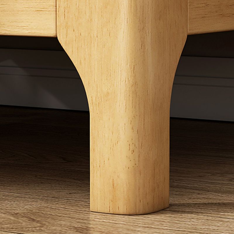 20-Zoll H-Nachttisch 2-Drawer-Lagerung Massive Holzbeine inklusive Nachttisch enthalten