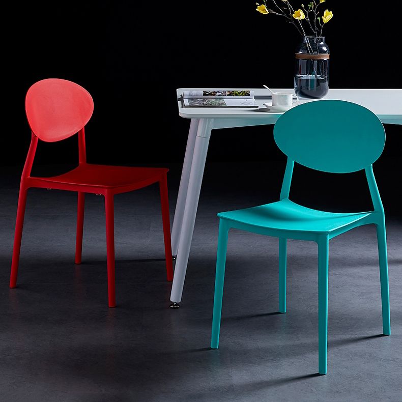 Modern Plastic Dining Room Chair Stacking Dining Armless Chair for Restaurant Use Clearhalo ' kitchen&dining_furn' 'Dining Chairs' 'Dining Tables & Seating' 'dining_chair' 'furn' 'furn_dining_chair' 'Furniture' 'furniture_dining_chair' 'Kitchen & Dining Furniture' 'kitchen' 1200x1200_b740d60f-67c9-4418-93eb-841fb59b0b4a