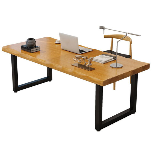 Bureau d'écriture rectangulaire en bois massif du bureau naturel moderne pour le bureau