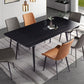 Sintered Stone Three-Color Dining Table Modern Style 4 Legs Table for Dining Room Clearhalo ' dining_table' 'Dining Tables & Seating' 'Dining Tables' 'furn' 'furn_dining_table' 'Furniture' 'furniture_dining_table' 'Kitchen & Dining Furniture' 'kitchen&dining_furn' 'kitchen' 'kitchen_dining_table' 1200x1200_b742e0e8-c1de-4b4f-b943-8996ca198984