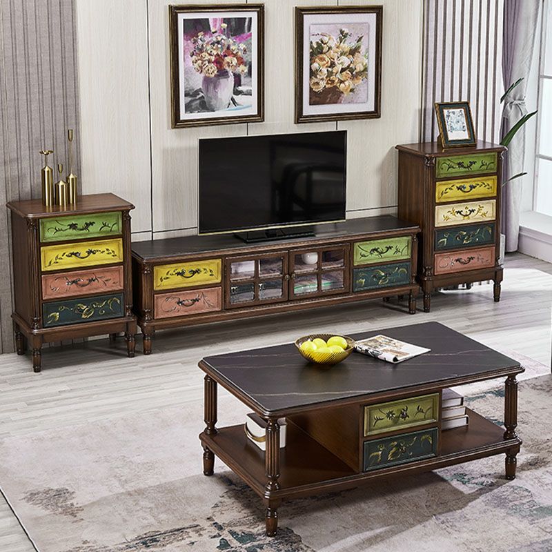 Stile tradizionale in stile verticale cassa di lingerie in legno stoccaggio bachelor torace per camera da letto