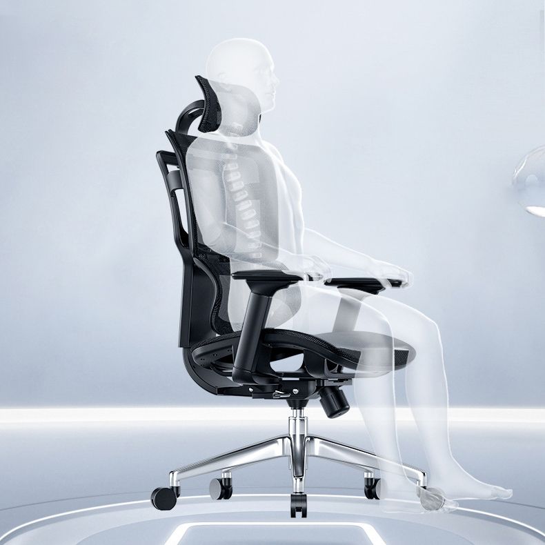 Modern Desk Chair Mesh Office Chair Adjustable Chair with Wheels Clearhalo 'furn' 'furn_office_chair' 'Furniture' 'Office Chairs' 'Office Furniture' 'office_chair' 1200x1200_b743e994-2264-4ce0-8e00-2bc48652147f