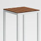 Brown Wood Top Bar Table Outdoor Trestle Base Bar Wine Table Clearhalo 'Bar Furniture' 'Bar Tables' 'bar_tables' 'furn' 'furn_bar_tables' 'Furniture' 'Kitchen & Dining Furniture' 1200x1200_b7467248-d0a9-41ed-947e-0efb0d18a6f3