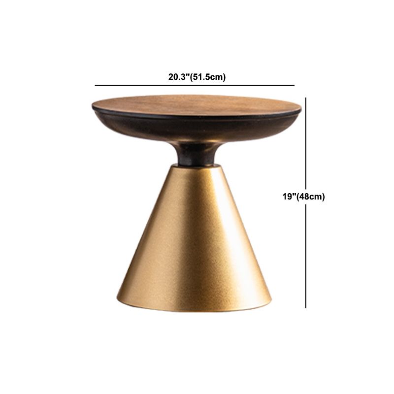 Distressed Wood Round Coffee Table French Country Style 1 Single Cocktail Table