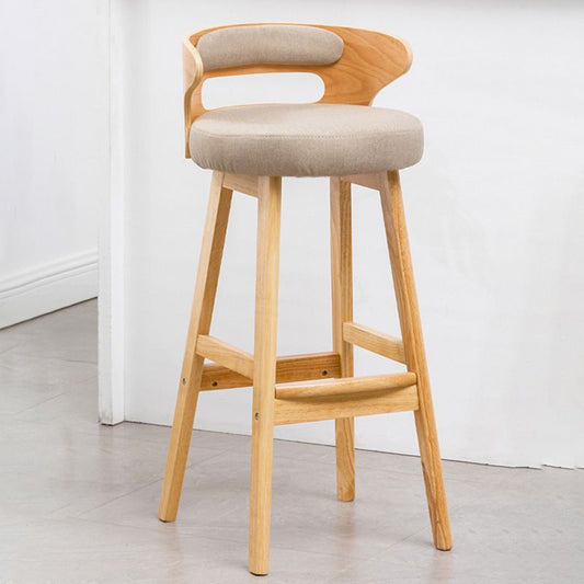 Contemporary Leather Solid Wood Barstools Bristol Bar Stool with Footrest and Low Back Clearhalo 'Bar Furniture' 'Bar Stools' 'bar_stools' 'furn' 'furn_bar_stools' 'furniture_bar_stools' 'Kitchen & Dining Furniture' 'kitchen&dining_furn' 'kitchen' 'kitchen_furn' Furniture' 1200x1200_b7491fc7-3809-4bd7-8af3-edaa41bf7bdb
