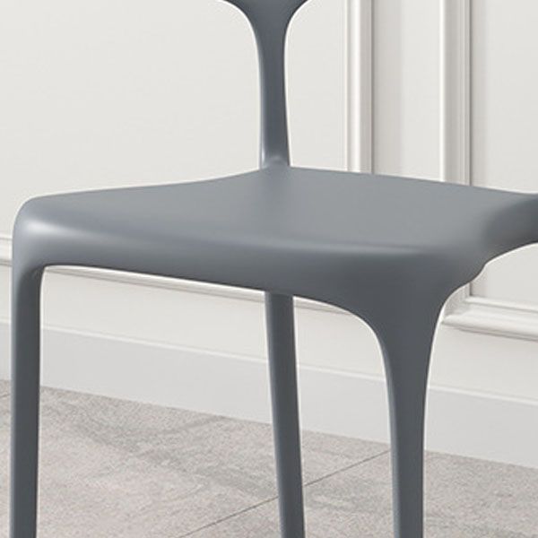 Contemporary Style Stackable Chairs Dining Armless Chairs with Plastic Legs Clearhalo 'Dining Chairs' 'Dining Tables & Seating' 'dining_chair' 'furn' 'furn_dining_chair' 'Furniture' 'furniture_dining_chair' 'Kitchen & Dining Furniture' 1200x1200_b74c92b1-f3a0-4d77-9322-c543f3268d1d