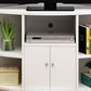 Modern Corner TV Stand Engineered Wood TV Cabinet With Multi Storage