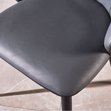 Chaise de salle à manger en cuir fausse