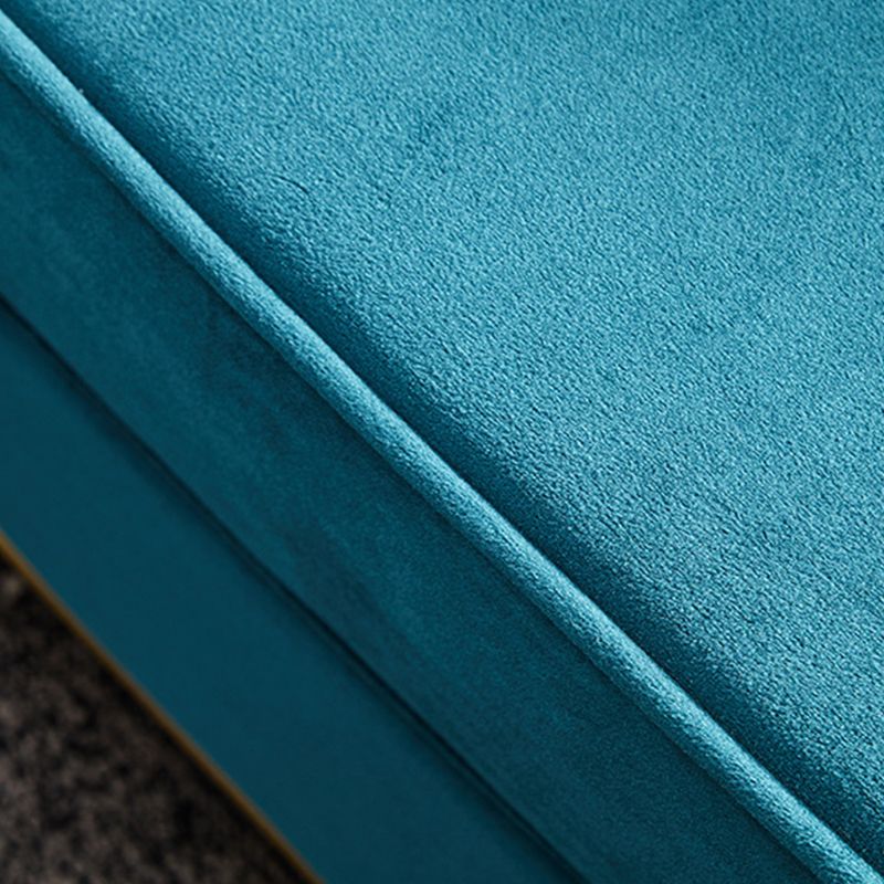 Canapé à bras en pente en velours avec dos serré pour le salon 34,65 "h