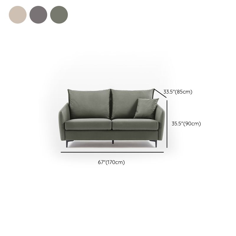 34.3" Wide Contemporary Style Sofa Faux Leather Seating with Pillows Clearhalo 'furn' 'furn_sofas' 'Furniture' 'Living Room Furniture' 'Sofa' 'sofas' 1200x1200_b74fdbc6-2be7-44bb-b0cb-2ea602063991