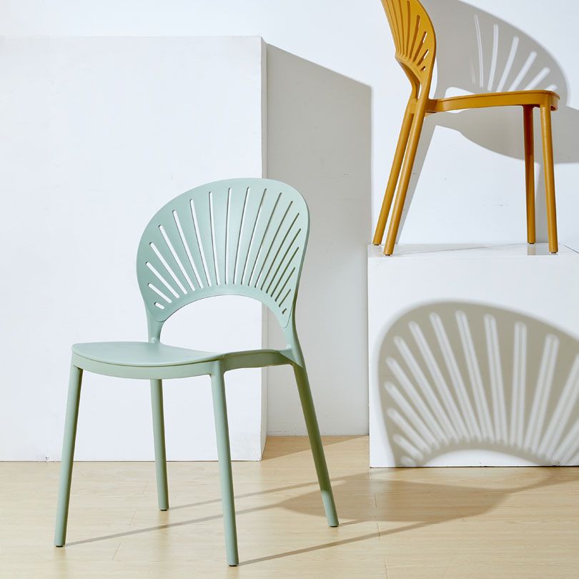 Contemporary Kitchen Stackable Chairs Plastic Dining Armless Side Chair Clearhalo ' kitchen&dining_furn' 'Dining Chairs' 'Dining Tables & Seating' 'dining_chair' 'furn' 'furn_dining_chair' 'Furniture' 'furniture_dining_chair' 'Kitchen & Dining Furniture' 'kitchen' 1200x1200_b7501b83-ca5b-4505-8f35-7811617b4102