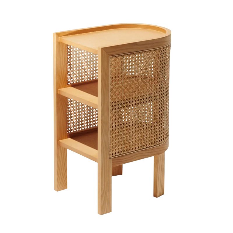 12 "W Modern Bedside Gabinet Accent Mesa de acento Nightshand con 3 estantes