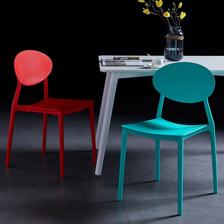 Modern Plastic Dining Room Chair Stacking Dining Armless Chair for Restaurant Use Clearhalo ' kitchen&dining_furn' 'Dining Chairs' 'Dining Tables & Seating' 'dining_chair' 'furn' 'furn_dining_chair' 'Furniture' 'furniture_dining_chair' 'Kitchen & Dining Furniture' 'kitchen' 1200x1200_b752de3e-ca07-4da5-b213-db51cf958119