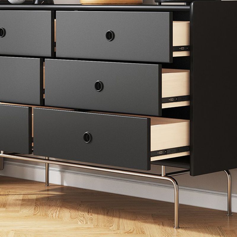 Ultra-Modern Double Dresser Solid Pine Storage Chest Dresser for Bedroom