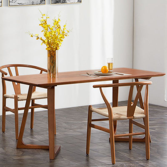 伝統的なキッチンダイニングチェアソリッドウッドアームダイニングチェア