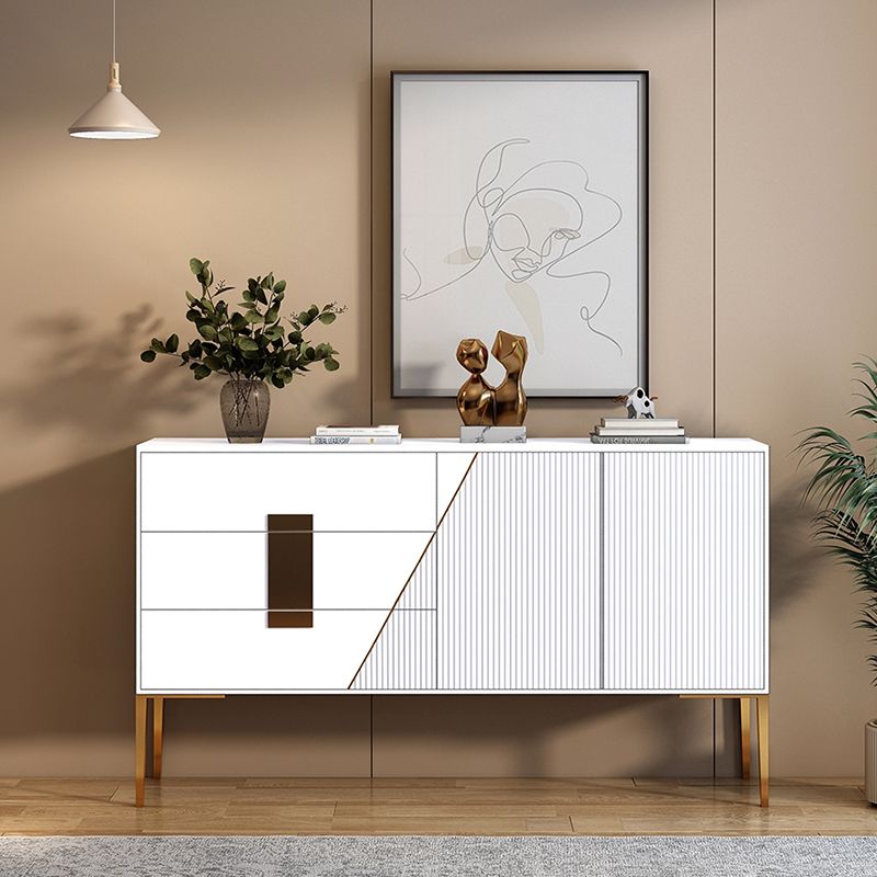 Rectangle Home Sideboard Luxury Cabinet with Drawers and Doors Clearhalo 'buffet_sideboard' 'Buffets & Sideboards' 'furn' 'furn_buffet_sideboard' 'Furniture' 'Kitchen & Dining Furniture' 1200x1200_b756291d-1c39-4dde-a260-e225ff501b85