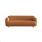 Scandinavian Faux Leather Sofa Beige/Orange/Green Loveseat for Apartment Clearhalo 'furn' 'furn_sofas' 'Furniture' 'furniture_sofas' 'Living Room Furniture' 'Sofa' 'sofas' 1200x1200_b75826c4-0225-475e-8db8-fae654821e39
