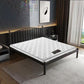 Metal Bed Frame in Stainless Steel 40.16" H Open-Frame Bed with Headboard
