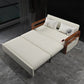 White Futon Sleeper Sofa Bed Contemporary Style with Arms Convertible Sofas Clearhalo 'furn' 'furn_futons' 'Furniture' 'Futons & Daybeds' 'Futons' 'Living Room Furniture' 1200x1200_b7599777-5c96-45d1-ab6e-56f76cd7840c