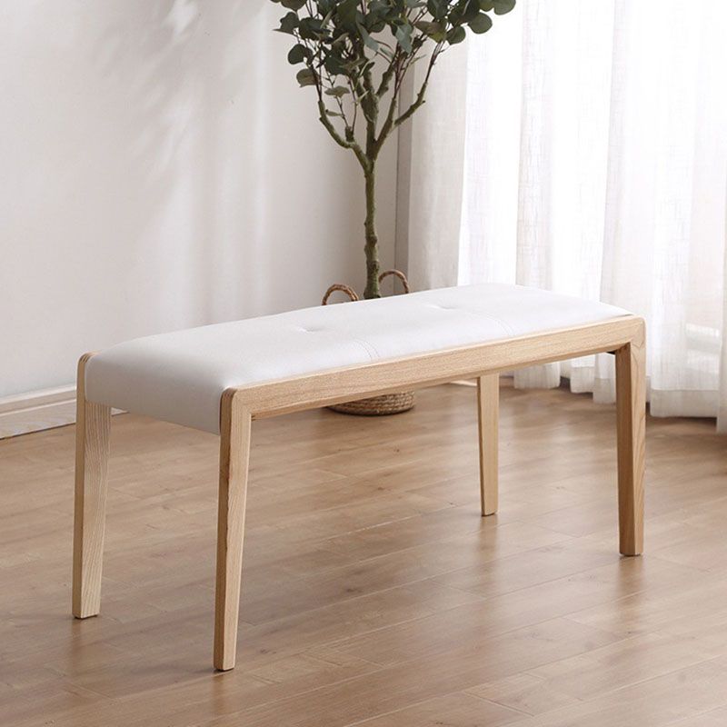 Contemporary Solid Wood Home Bench 18.8" Height Seating Bench with Legs Clearhalo 'Benches' 'Chairs & Seating' 'furn' 'furn_benches' 'Furniture' 'Living Room Furniture' 1200x1200_b75a91fc-8aa3-48cb-a314-7e549b94ff42