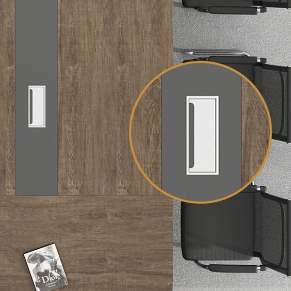 Wooden Curved Writing Desk Industrial Style Cable Management Office Desk Clearhalo 'furn' 'furn_office_desk' 'Furniture' 'Office Desks' 'Office Furniture' 'office_desk' 1200x1200_b75d22d4-1053-4fb7-9e87-843c949776d2