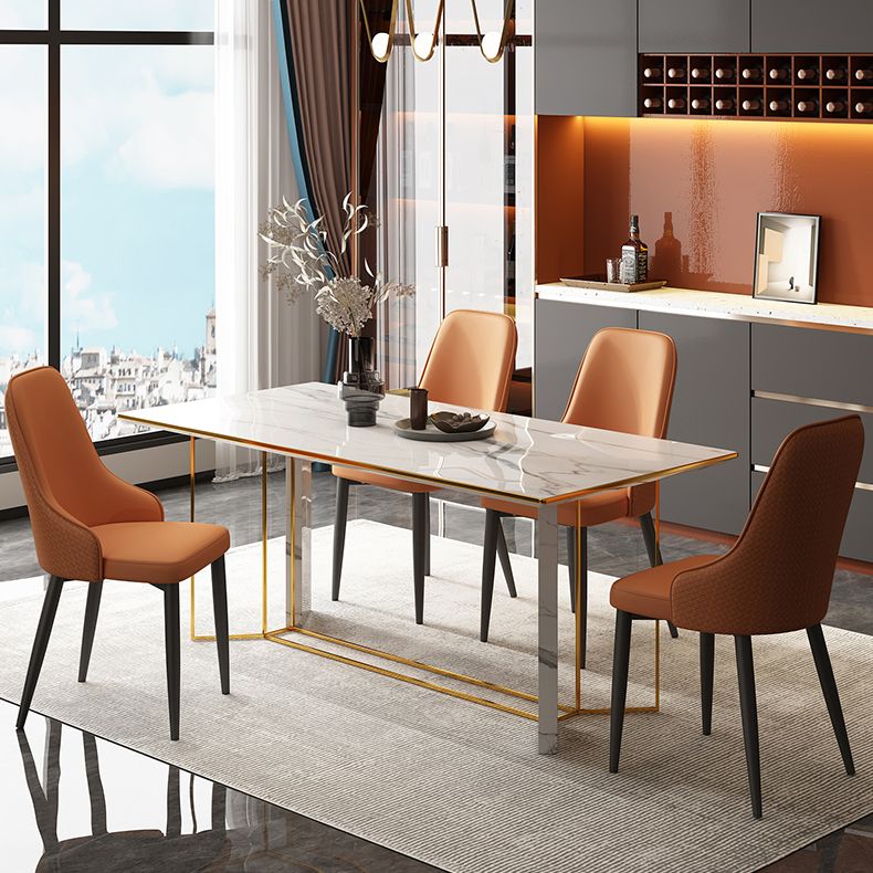 Contemporary Modern Metal Indoor-Outdoor Side Chair Solid Back Chair Clearhalo 'Dining Chairs' 'Dining Tables & Seating' 'dining_chair' 'Furniture' 'furniture_dining_chair' 'Kitchen & Dining Furniture' 1200x1200_b75dbe44-805c-482e-b783-48c64b6ab42c