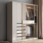 Modern Style Wardrobe Wooden Wardrobe Closet with Sliding Door