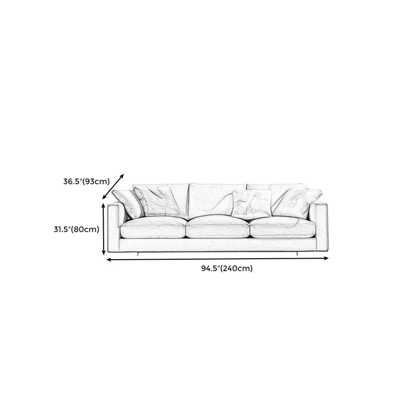 Modern Fabric Square Arm Sofa Standard Cushions Beige 4 Legs Sofa Clearhalo 'furn' 'furn_sofas' 'Furniture' 'furniture_sofas' 'kitchen' 'kitchen_sofas' 'Living Room Furniture' 'Sofa' 'sofas' 1200x1200_b75ee812-c067-45a2-aa3e-28c00b8f9321