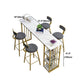Rectangle Bar Dining Table Stone Contemporary Bar Table with Sled Base Clearhalo 'Bar Furniture' 'Bar Tables' 'bar_tables' 'furn' 'furn_bar_tables' 'Furniture' 'furniture_bar_tables' 'Kitchen & Dining Furniture' 1200x1200_b75ee991-23c7-41e3-bb2b-92d0e4cdda21