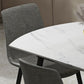 Foldable Sintered Stone Top Dining Table Round Table with Metal Base and 4 Legs Clearhalo ' dining_table' 'Dining Tables & Seating' 'Dining Tables' 'furn' 'furn_dining_table' 'Furniture' 'furniture_dining_table' 'Kitchen & Dining Furniture' 'kitchen&dining_furn' 'kitchen' 'kitchen_dining_table' 1200x1200_b760144a-fb48-4ed5-a3c1-f85750f4b42d