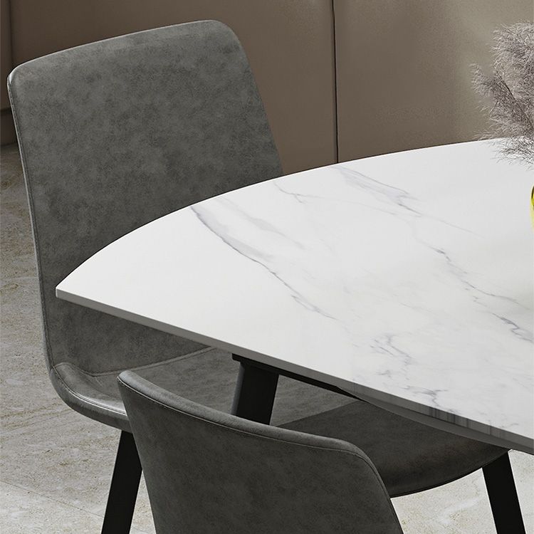 Foldable Sintered Stone Top Dining Table Round Table with Metal Base and 4 Legs Clearhalo ' dining_table' 'Dining Tables & Seating' 'Dining Tables' 'furn' 'furn_dining_table' 'Furniture' 'furniture_dining_table' 'Kitchen & Dining Furniture' 'kitchen&dining_furn' 'kitchen' 'kitchen_dining_table' 1200x1200_b760144a-fb48-4ed5-a3c1-f85750f4b42d