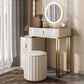 Glam Mirrored Vanity Desk Bedroom Vanity Dressing Table with Drawer