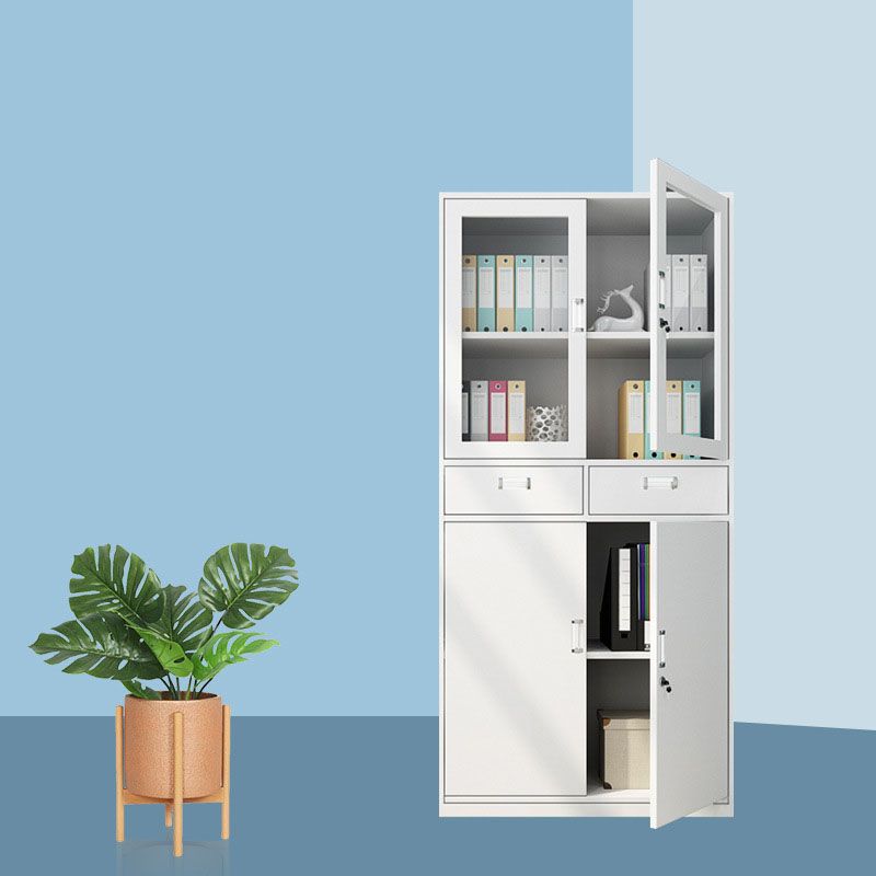 Mobili mobili moderni in acciaio ripiani di stoccaggio regolabile e cassetti di bloccaggio