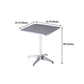 Stainless Steel Dining Table Industrial Pedestal Dining Table in Stainless Steel