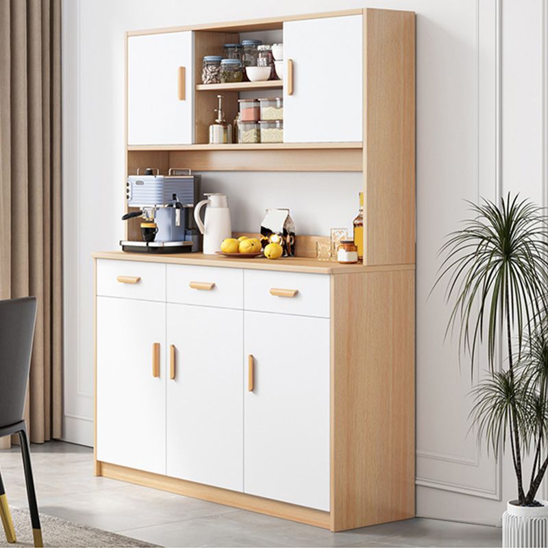 Modern Buffet Server Door Engineered Wood Sideboard Table for Home Clearhalo 'buffet_sideboard' 'Buffets & Sideboards' 'furn' 'furn_buffet_sideboard' 'Furniture' 'Kitchen & Dining Furniture' 1200x1200_b764d747-dd76-42a2-b296-81c451fb30e8