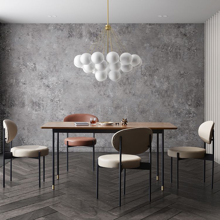 Traditional Luxury Style Dining Table Brown Rectangle Solid Wood Table with 4 Legs Clearhalo ' dining_table' 'Dining Tables & Seating' 'Dining Tables' 'furn' 'furn_dining_table' 'Furniture' 'furniture_dining_table' 'Kitchen & Dining Furniture' 'kitchen&dining_furn' 'kitchen' 'kitchen_dining_table' 1200x1200_b766cfca-94ca-4255-bdc5-8803e3484053