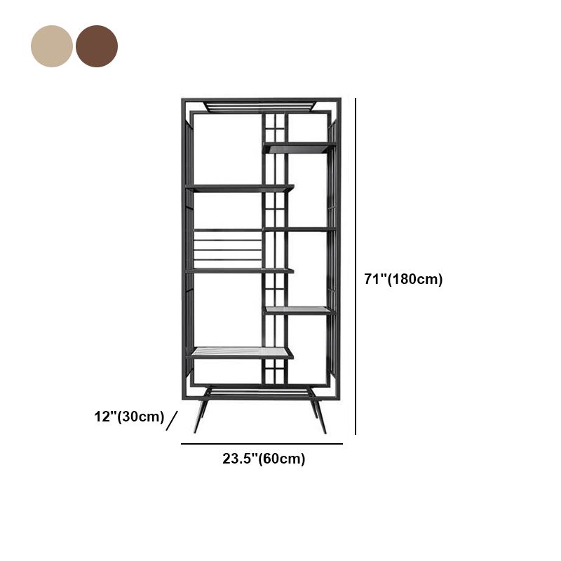 70.87"H Bookshelf Open Back Glam Style Bookcase for Home Office Study Room Clearhalo 'Bookcases' 'furn' 'furn_bookcases' 'Furniture' 'furniture_bookcases' 'kitchen' 'kitchen_bookcases' 'Living Room Furniture' 'Office Furniture' 1200x1200_b7677c79-4ae4-47fe-b2b8-b9be6b55fae8