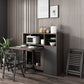 Foldable Rectangle Wooden Table Medieval Modern Table with Storage Trestle Base Clearhalo ' dining_table' 'Dining Tables & Seating' 'Dining Tables' 'furn' 'furn_dining_table' 'Furniture' 'furniture_dining_table' 'Kitchen & Dining Furniture' 'kitchen&dining_furn' 'kitchen' 'kitchen_dining_table' 1200x1200_b767e37e-c10b-48c9-90b8-658404cc46ea