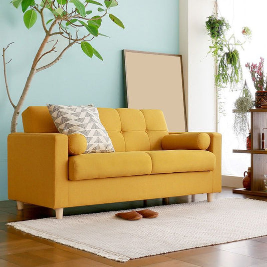 30,31 "H Baumwollmischung Quadratarm Arm getuftetes Sofa für Wohnzimmer