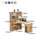 Modern Manufactured Wood Desk Corner Writing Desk with 1 Drawer and Bookshelf Clearhalo 'furn' 'furn_office_desk' 'Furniture' 'furniture_office_desk' 'Office Desks' 'Office Furniture' 'office_desk' 1200x1200_b769bfa5-8ba3-4cb2-b43d-e682c9d8a661