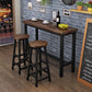 Modern Solid Wood Bar Dining Table Rectangle Bar Table in Brown Clearhalo 'Bar Furniture' 'Bar Tables' 'bar_tables' 'furn' 'furn_bar_tables' 'Furniture' 'Kitchen & Dining Furniture' 1200x1200_b76aa268-c349-4748-ae2d-2e8c7817ecca