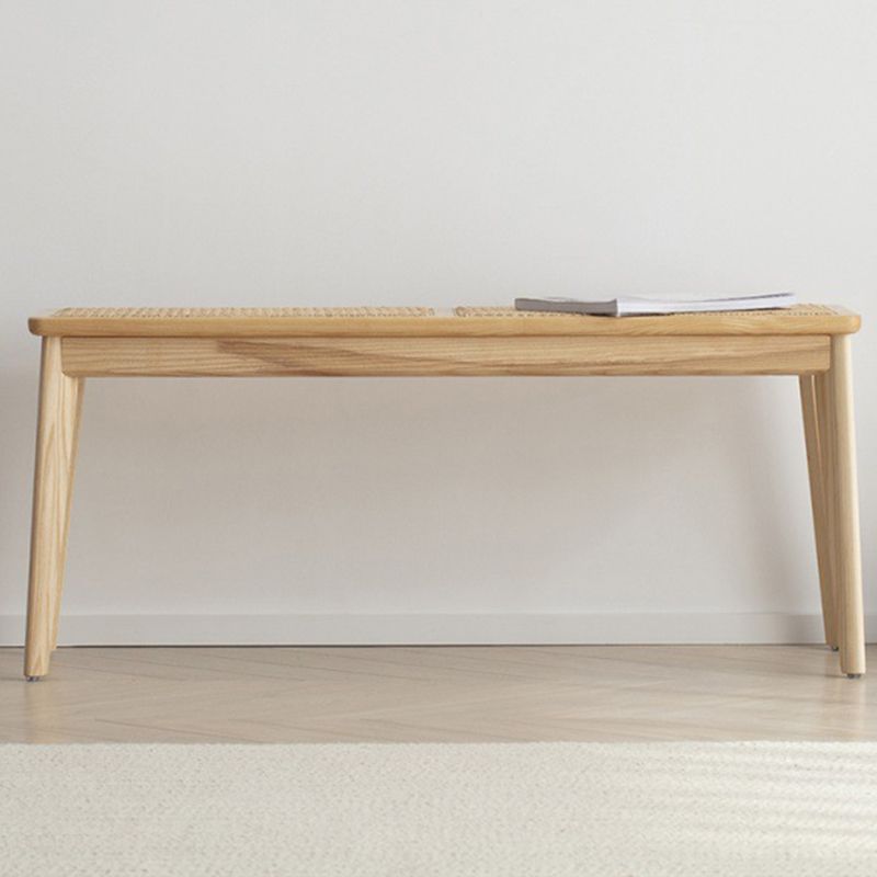 Tropical Entryway Bench 11.8 Inch Wide Solid Wood Seating Bench Clearhalo 'Benches' 'Chairs & Seating' 'furn' 'furn_benches' 'Furniture' 'Living Room Furniture' 1200x1200_b76b9dfc-088d-4587-bc10-c5bc8f07af69