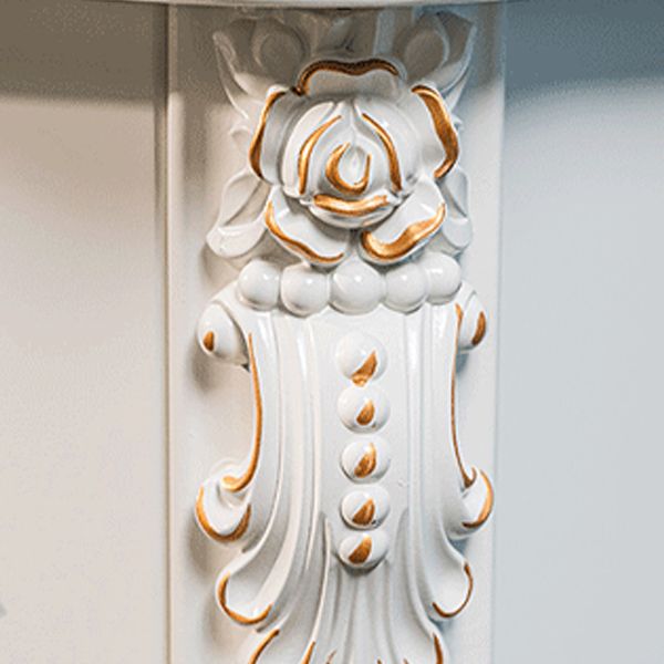 Mid-century Modern Solid Wood Chest in White Rectangle Cabinet with Drawers Clearhalo 'Cabinets & Chests' 'cabinets_chests' 'furn' 'furn_cabinets_chests' 'Furniture' 'Living Room Furniture' 1200x1200_b76c585b-e43b-49cd-b15f-1c977509f519