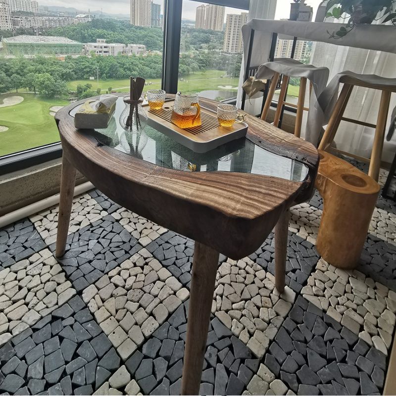 Scandinavian Wooden Coffee Table Free form 3 Legs Coffee Table Set for Living Room Clearhalo 'Coffee & Accent Tables' 'Coffee Tables' 'coffee_tables' 'furn' 'furn_coffee_tables' 'Furniture' 'Living Room Furniture' 1200x1200_b76e7a8b-1f82-4609-90f4-cc895b90e436