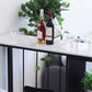 Rectangle Counter-height-Height Pub Table Coffee Shop Pub Bar Table avec rangement