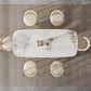 Glam Rectangle Dining Table Sintered Stone Table with Metal Legs for Kitchen Clearhalo 'Dining Tables & Seating' 'Dining Tables' 'dining_table' 'furn' 'furn_dining_table' 'Furniture' 'Kitchen & Dining Furniture' 1200x1200_b76fde16-2f8c-49b2-9c5f-1eb770616ca3