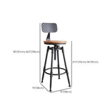 1/3/4 Pieces Table and Stool Set Solid Wood Counter Height Set