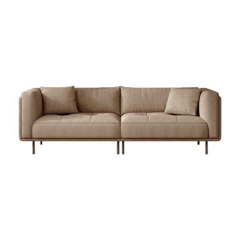 Contemporary Tuxedo Arm Cushions Sofa Faux Leather Standard Sofa with Pillows Clearhalo 'furn' 'furn_sofas' 'Furniture' 'Living Room Furniture' 'Sofa' 'sofas' 1200x1200_b7717539-c82a-4666-828f-b56be9ff62cc