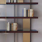 Glam Engineered Wood Bookshelf Standard Open Back Bookcase with Shelves