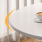 Table à manger pliante moderne, plateau en bois avec base en métal pour la maison